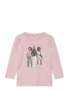 Nmfjetana Barbie Ls Top Box Sky Tops T-shirts Long-sleeved T-Skjorte P...