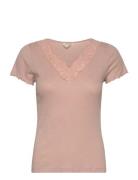 Josie Top Tops T-shirts & Tops Short-sleeved Pink ODD MOLLY