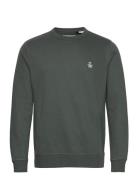 L/S Sticker Pete Fle Tops Sweatshirts & Hoodies Sweatshirts Green Orig...