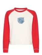Isoli Raglan Contrast Sleeve Sweatshirt Tops Sweatshirts & Hoodies Swe...
