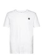 Ace Badge T-Shirt Gots Tops T-Kortærmet Skjorte White Double A By Wood...