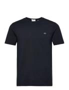 Slim Shield Ss T-Shirt Tops T-Kortærmet Skjorte Black GANT