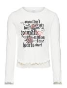 Top Long Sleeve With Mesh Tops T-shirts Long-sleeved T-Skjorte White L...