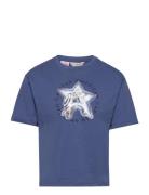 Interactive Avengers T-Shirt Tops T-Kortærmet Skjorte Blue Mango