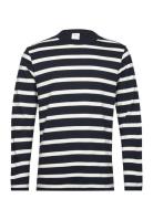 Striped Long Sleeves T-Shirt Tops T-Langærmet Skjorte Navy Mango