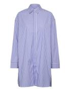 Aspen - Classic Cotton Stripe Tops Shirts Long-sleeved Blue Day Birger...