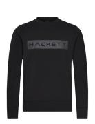 Essential Sp Crew Tops Sweatshirts & Hoodies Sweatshirts Black Hackett...