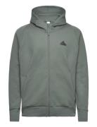 M Z.n.e. Wtr Fz Sport Sweatshirts & Hoodies Hoodies Green Adidas Sport...