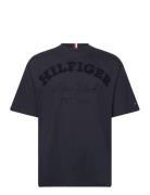 Monotype High Arch Tee Tops T-Kortærmet Skjorte Navy Tommy Hilfiger