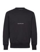 Institutional Crew Neck Tops Sweatshirts & Hoodies Sweatshirts Black C...