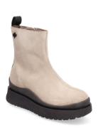 Mount Meer Shoes Boots Ankle Boots Ankle Boots Flat Heel Beige Canada ...