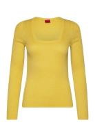 Sunessyn Tops Knitwear Jumpers Yellow HUGO