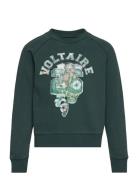 Sweatshirt Tops Sweatshirts & Hoodies Sweatshirts Green Zadig & Voltai...