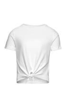 Kognew May Life S/S Knot Top Jrs Tops T-Kortærmet Skjorte White Kids O...