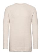 Anf Mens Sweaters Tops Knitwear Round Necks Cream Abercrombie & Fitch