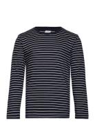 Top L S Basic Stripe Tops T-shirts Long-sleeved T-Skjorte Multi/patter...