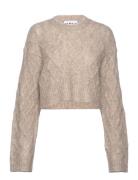 Knit Melange Sweater Tops Knitwear Jumpers Beige REMAIN Birger Christe...