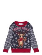Jingle Bells Christmas Sweater Kids Tops Knitwear Pullovers Multi/patt...