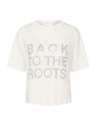 Noomakb Tee Tops T-shirts & Tops Short-sleeved White Karen By Simonsen