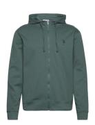 Uspa Sweat Hood/Zip Frilo Men Tops Sweatshirts & Hoodies Hoodies Green...