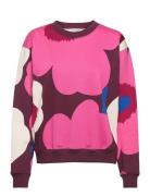 Leiot Unikko Tops Sweatshirts & Hoodies Sweatshirts Pink Marimekko