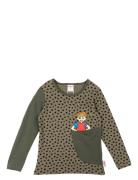 Speckled Shirt Tops T-shirts Long-sleeved T-Skjorte Khaki Green Martin...