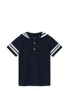 Nmmdecan Ss Top Tops T-Kortærmet Skjorte Navy Name It