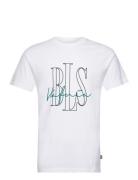 Signature Outline T-Shirt Designers T-Kortærmet Skjorte White BLS Hafn...
