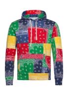 Patchwork-Print Spa Terry Hoodie Tops Sweatshirts & Hoodies Hoodies Mu...
