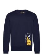Cotton Blend-Sle-Top Tops Sweatshirts & Hoodies Sweatshirts Navy Polo ...