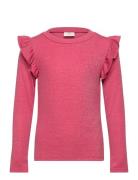Tnfarah L_S Tee Tops T-shirts Long-sleeved T-Skjorte Pink The New