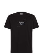 Optic Line Logo T-Shirt Tops T-Kortærmet Skjorte Black Calvin Klein