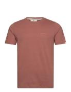 Akrod S/S Tee Noos - Gots Tops T-Kortærmet Skjorte Brown Anerkjendt