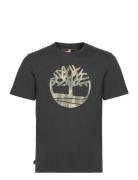 Kennebec River Camo Tree Logo Short Sleeve Tee Black Designers T-Kortæ...