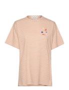 Stripes Over T-Shirt Tops T-shirts & Tops Short-sleeved Orange Bobo Ch...