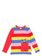 Pippi Stripe Shirt Tops T-shirts Long-sleeved T-Skjorte Multi/patterne...