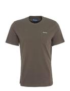 Barbour Langdon Pkt T Designers T-Kortærmet Skjorte Khaki Green Barbou...