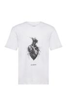 Heart Monster Regular Tee S/S Designers T-Kortærmet Skjorte White HAN ...