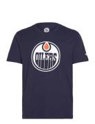 Edmonton Oilers Primary Logo Graphic T-Shirt Sport T-Kortærmet Skjorte...