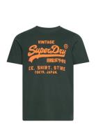 Neon Vl T Shirt Tops T-Kortærmet Skjorte Green Superdry