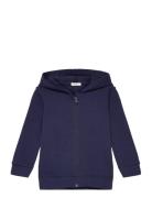 Jacket W/Hood L/S Tops Sweatshirts & Hoodies Hoodies Blue United Color...
