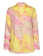 Carina Shirt Tops Shirts Long-sleeved Yellow A-View