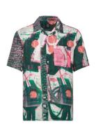 Yu Art Shirt 1 Ash/Pink Tops Shirts Short-sleeved Green NEUW