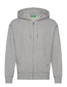 Jacket W/Hood L/S Tops Sweatshirts & Hoodies Hoodies Grey United Color...