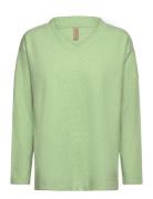 Sc-Ally Tops Blouses Long-sleeved Green Soyaconcept