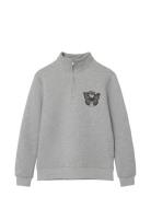 Nlfrajla Ls Half Zip Sweat Tops Sweatshirts & Hoodies Sweatshirts Grey...