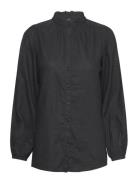 Sc-Ina Tops Shirts Long-sleeved Black Soyaconcept