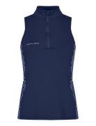 Bonnie Printed Sleeveless Sport T-shirts & Tops Sleeveless Blue Röhnis...
