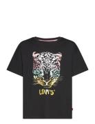 Levi's® Leopard Over D Tee Tops T-Kortærmet Skjorte Grey Levi's