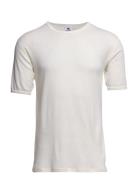 T-Shirts 1/4 Ærme Tops T-Kortærmet Skjorte Cream Dovre